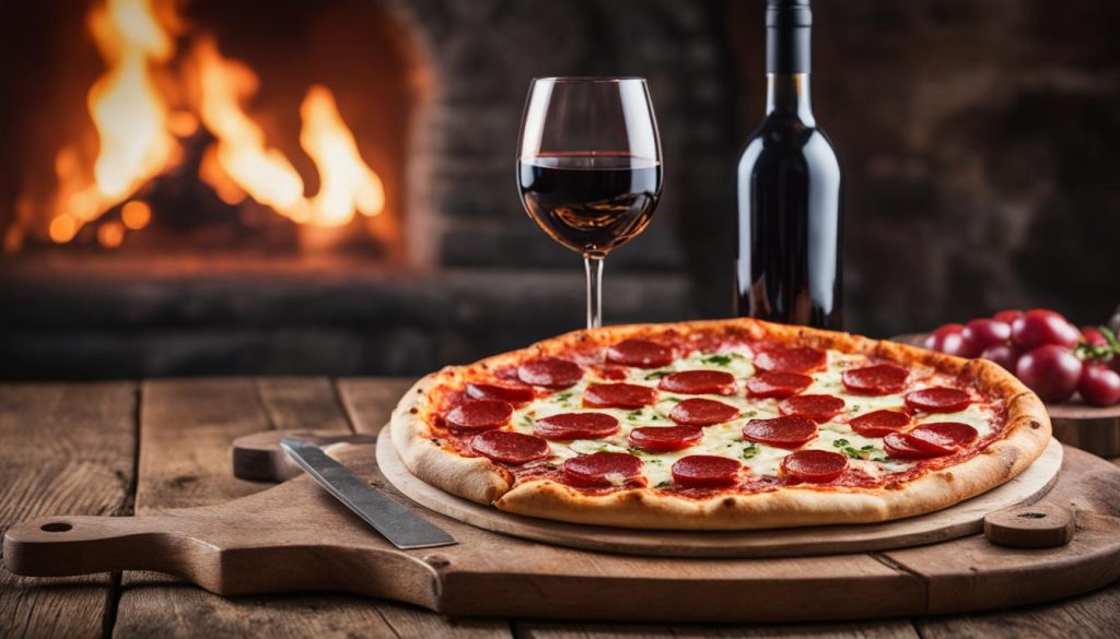 Kombination af pizza og vin