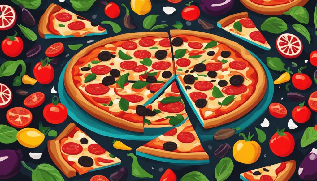 kunstnerisk fortolkning af pizza